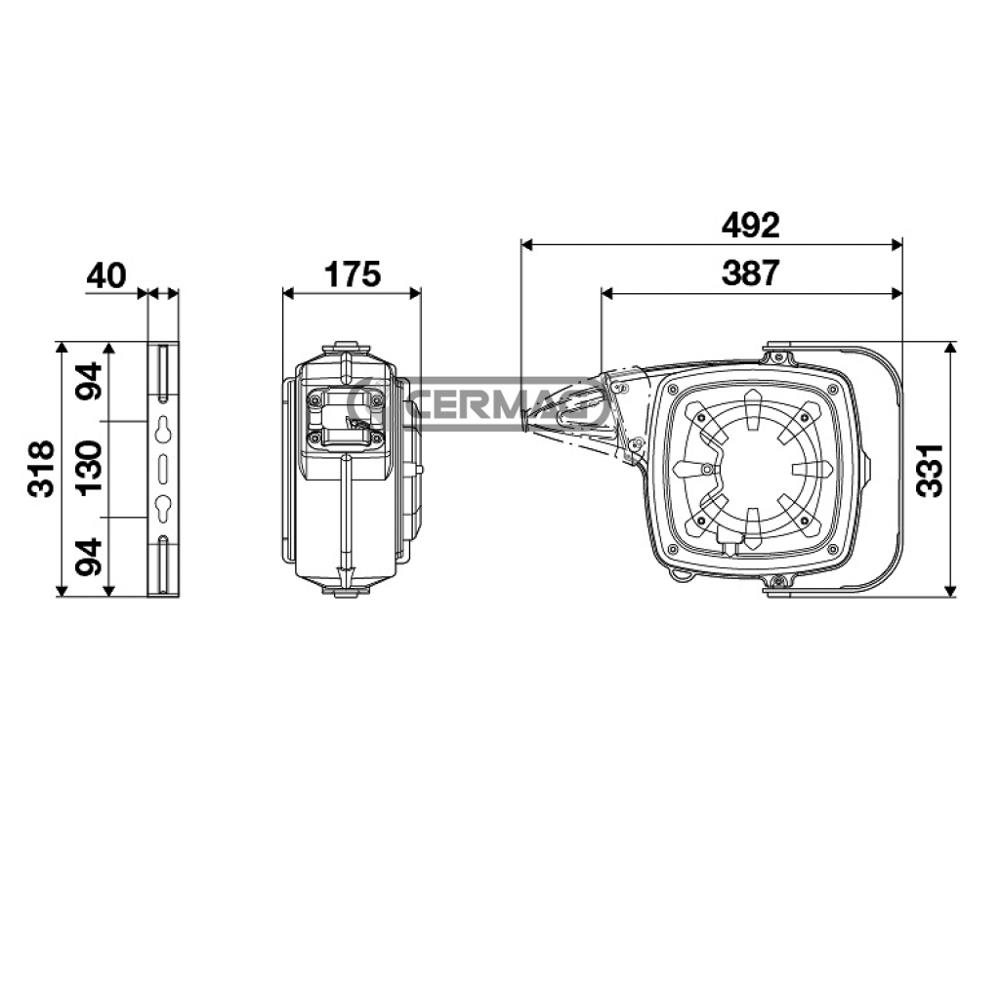 Avvolgicavo con spina e presa