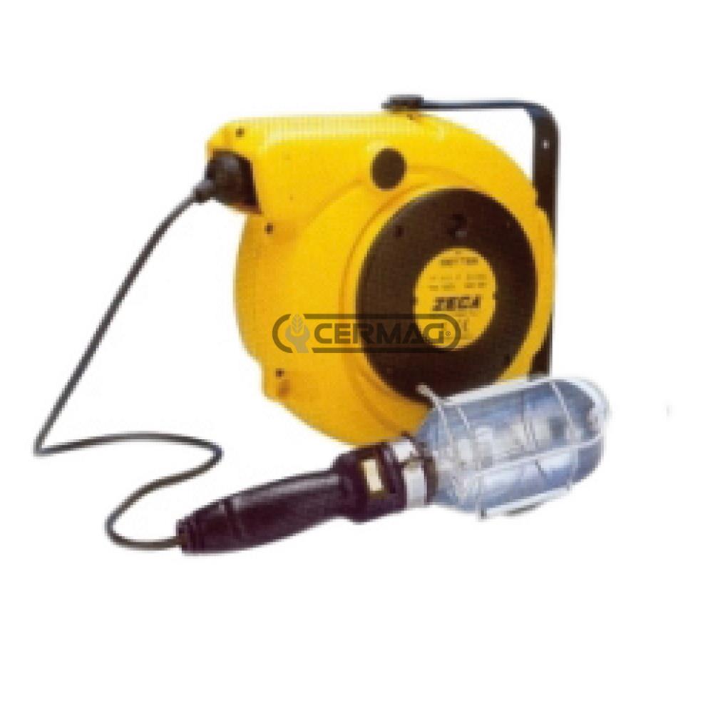 Avvolgicavo con trasformatore e portalampada