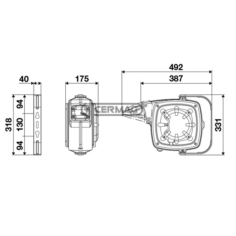 Avvolgicavo senza spina e presa