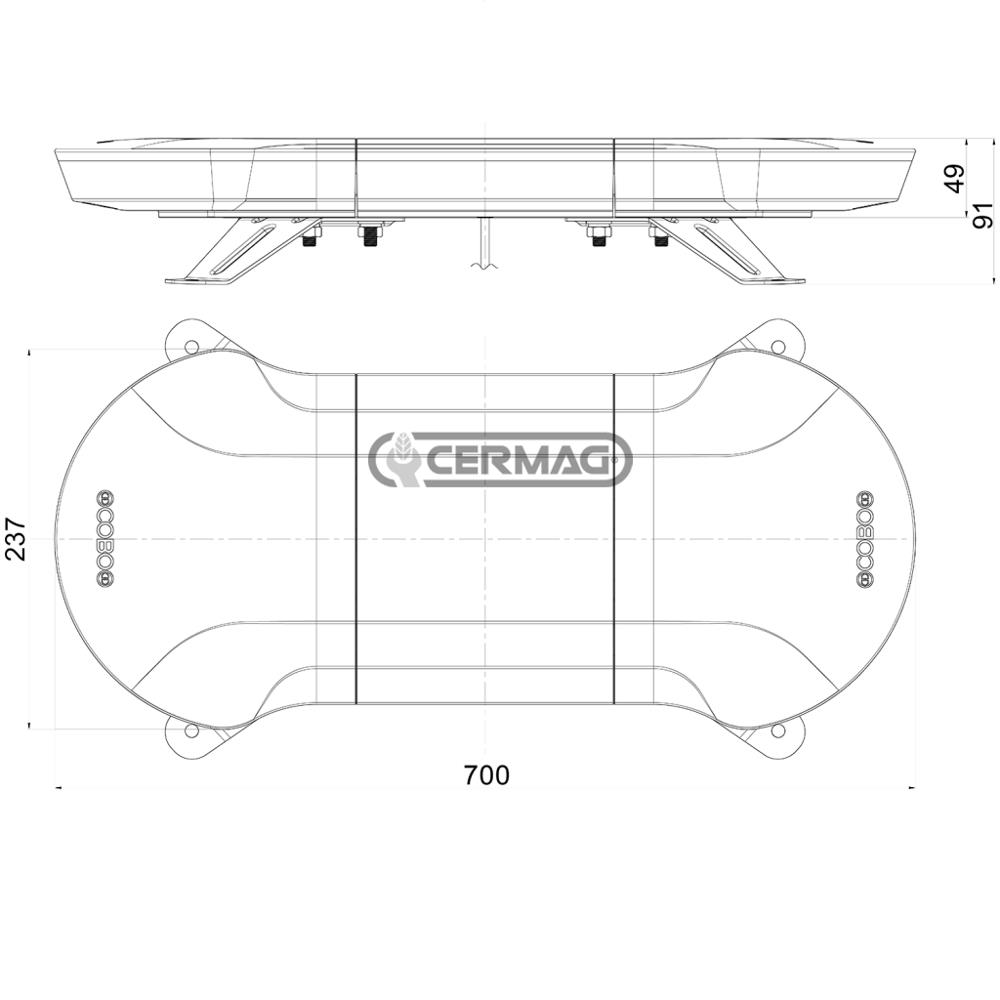 Barra flash a led 12/24V