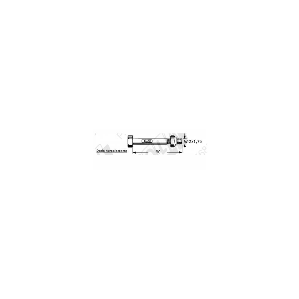 Bullone per trincia completo 12x90