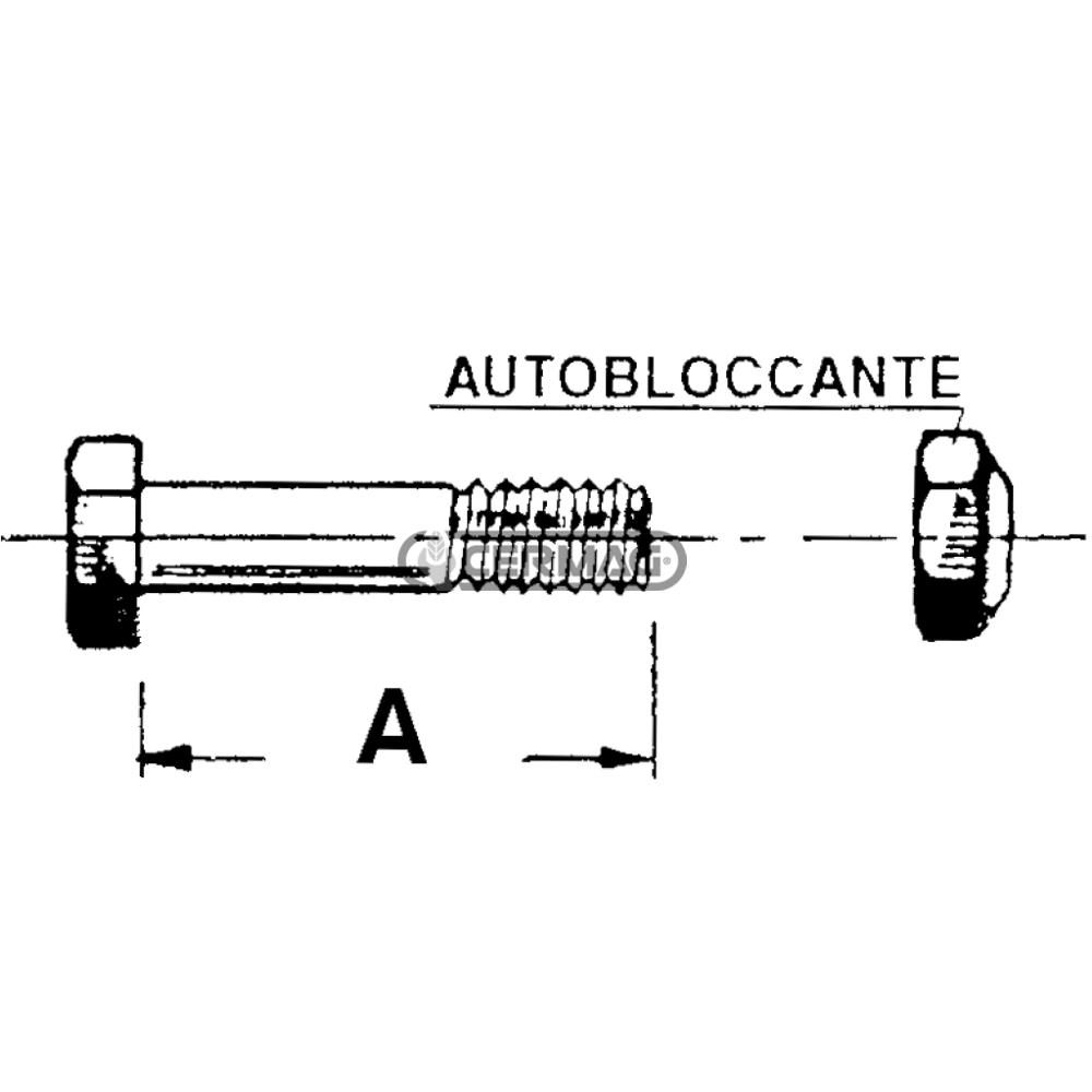 Bullone per trincia misura M16X2X75