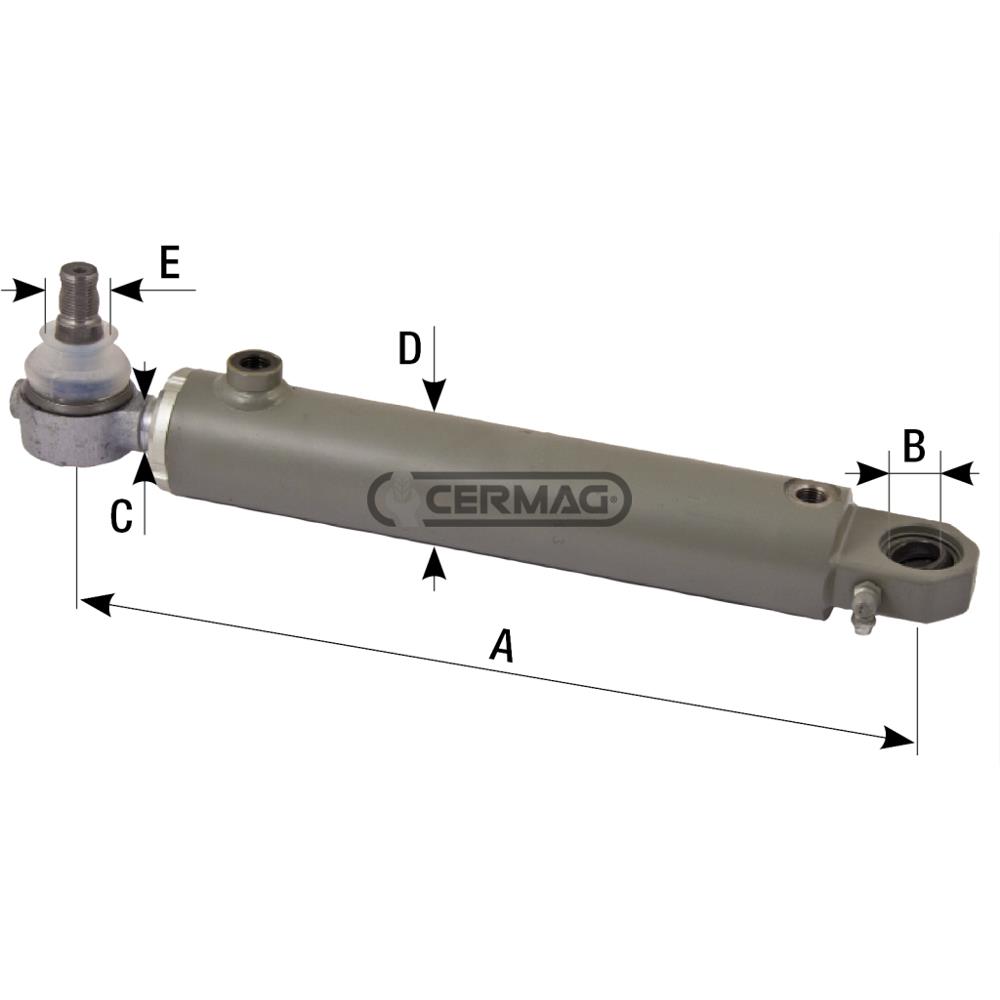Cilindro di sterzo Lunghezza 377 mm