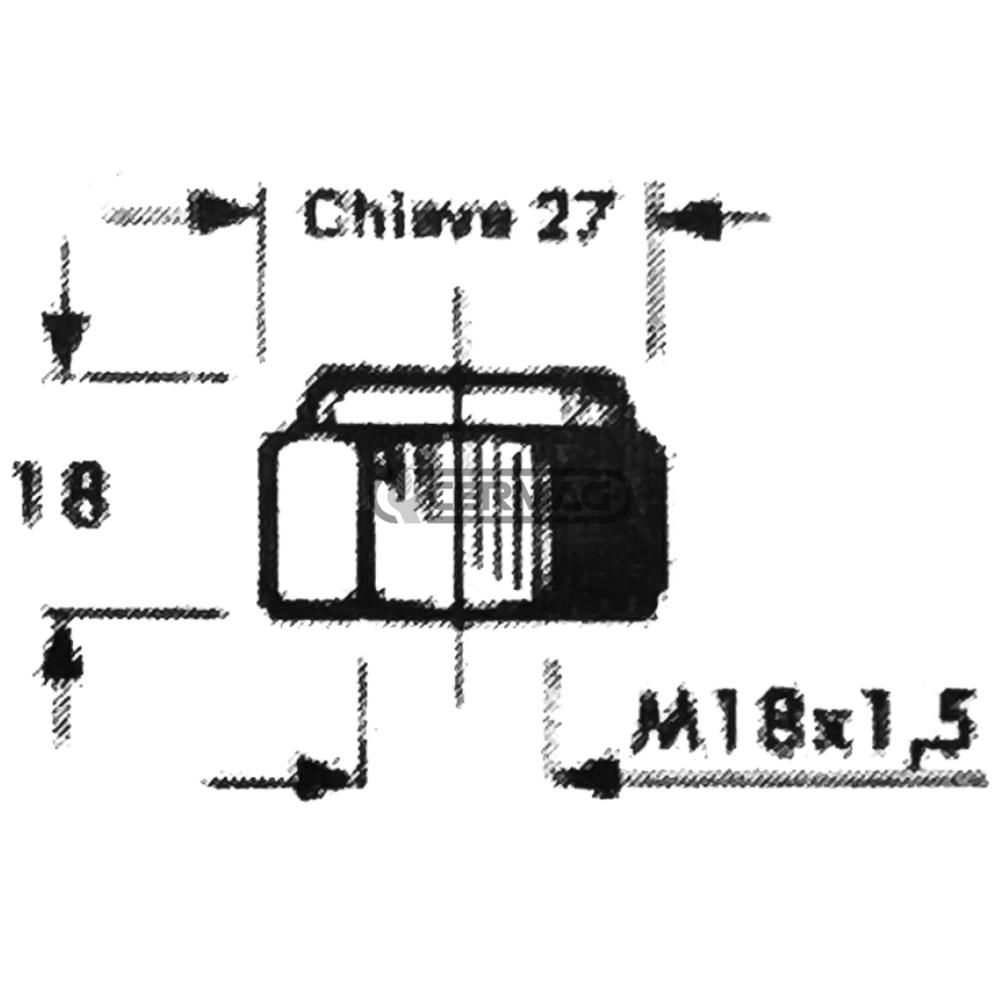 Dado M18X1,5 per vite 57705