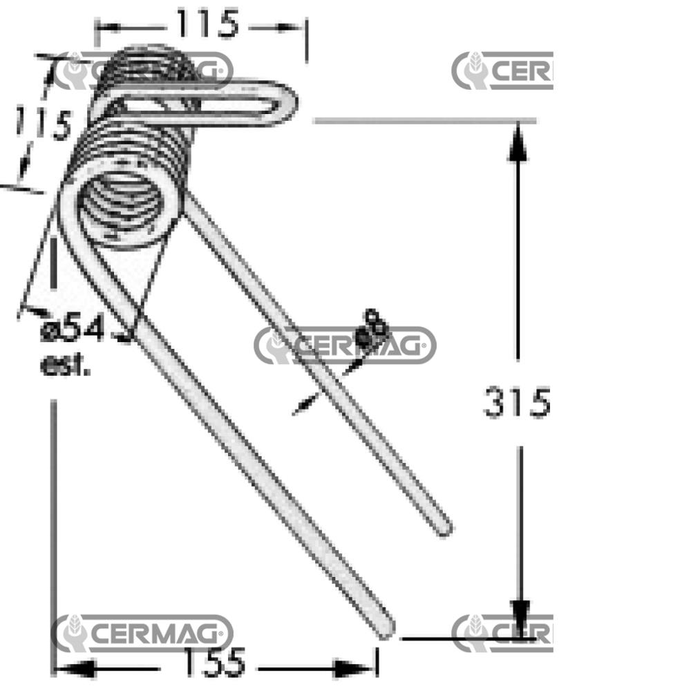 Dente anteriore per seminatrice