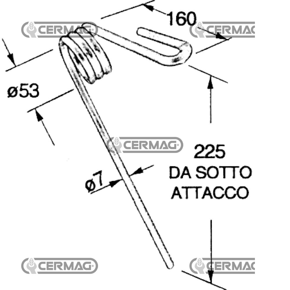 Dente anteriore per seminatrice