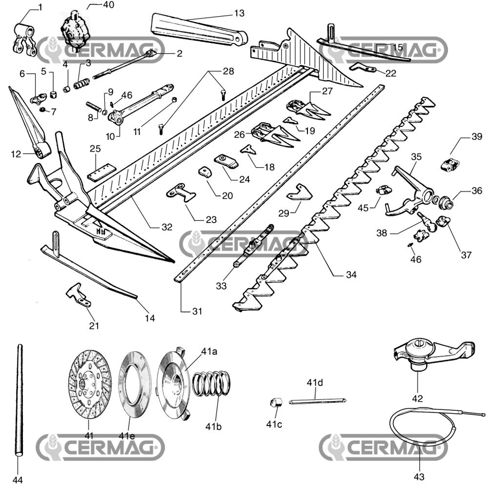 Dente barra falciante