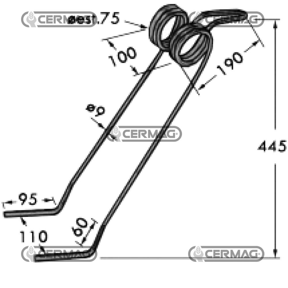 Dente per seminatrice