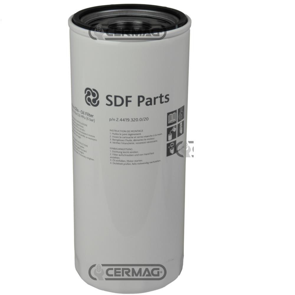 Elemento filtro olio idraulico