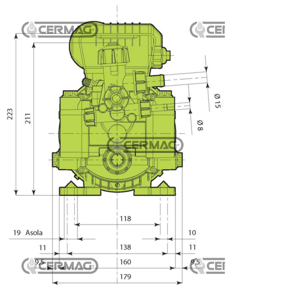 Elettropompa a 2 membrane