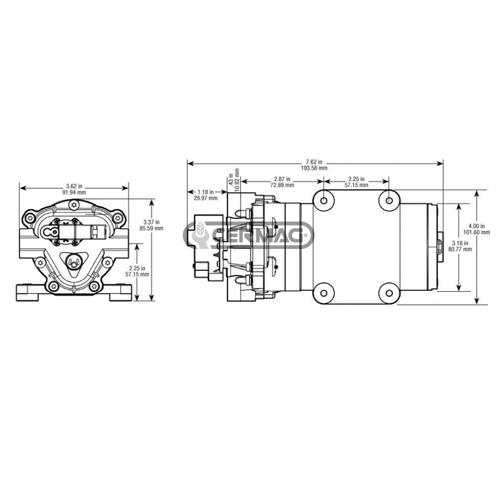 Elettropompa a 3 membrane