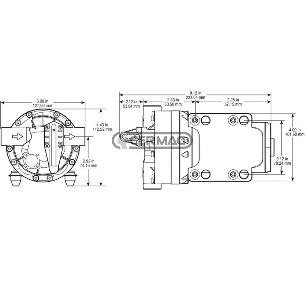 Elettropompa a 5 membrane con pressostato