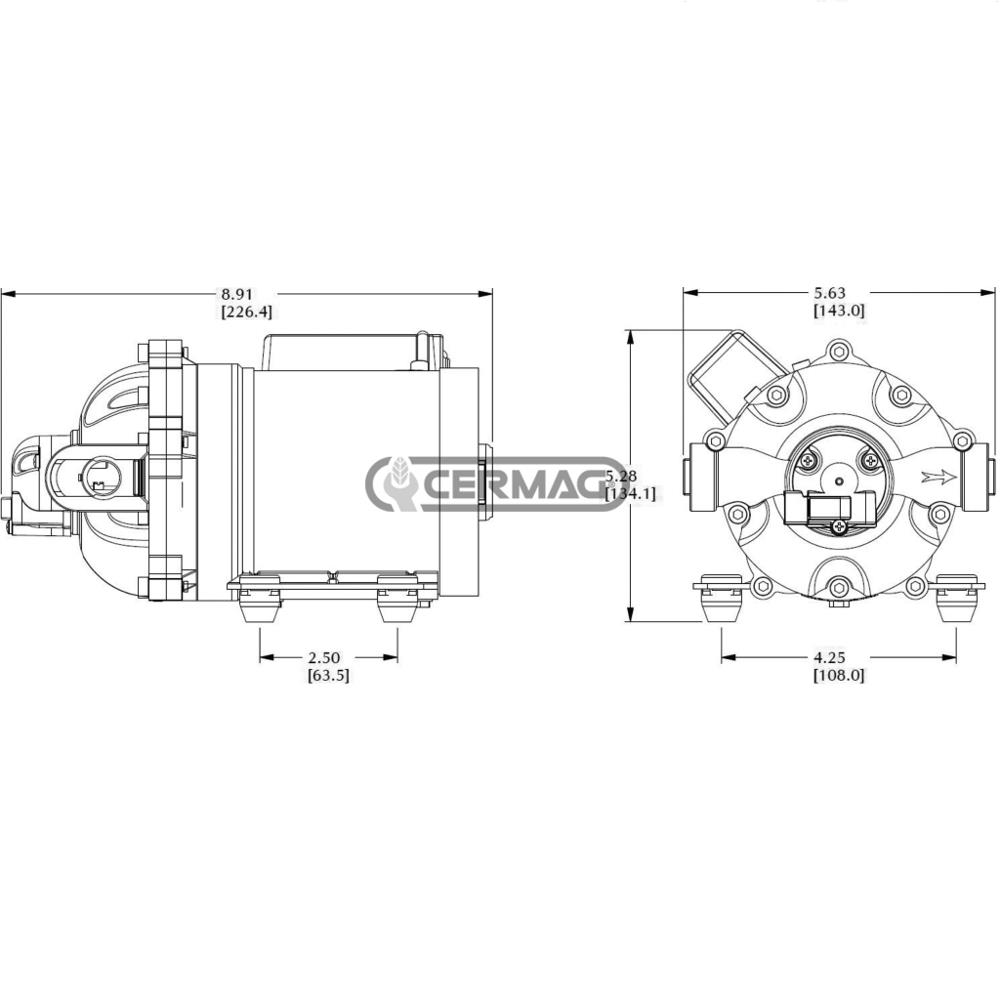Elettropompa a membrana 26.5L
