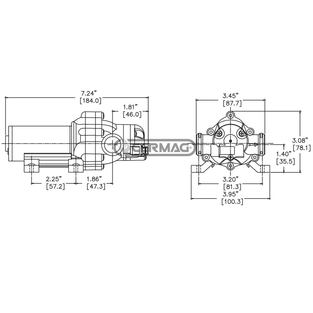 Elettropompa a membrana 3,8l