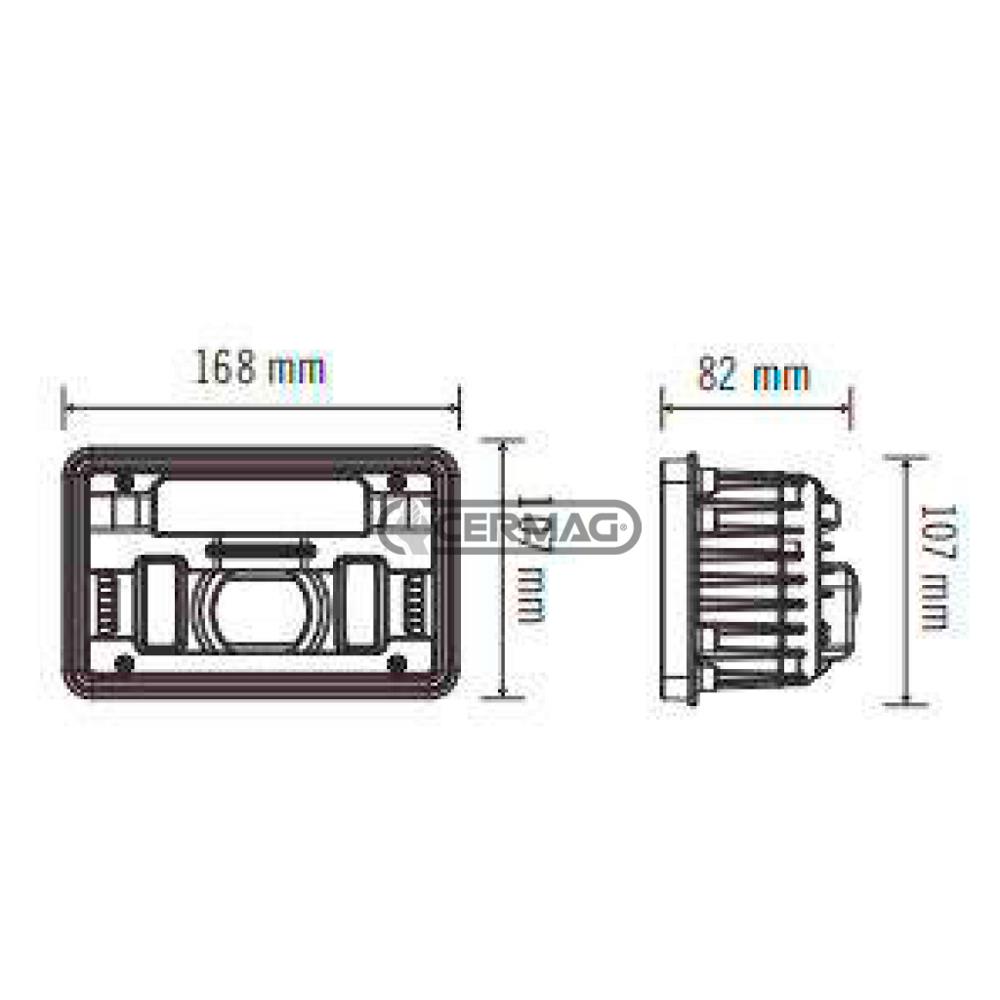 Fanale anteriore a LED