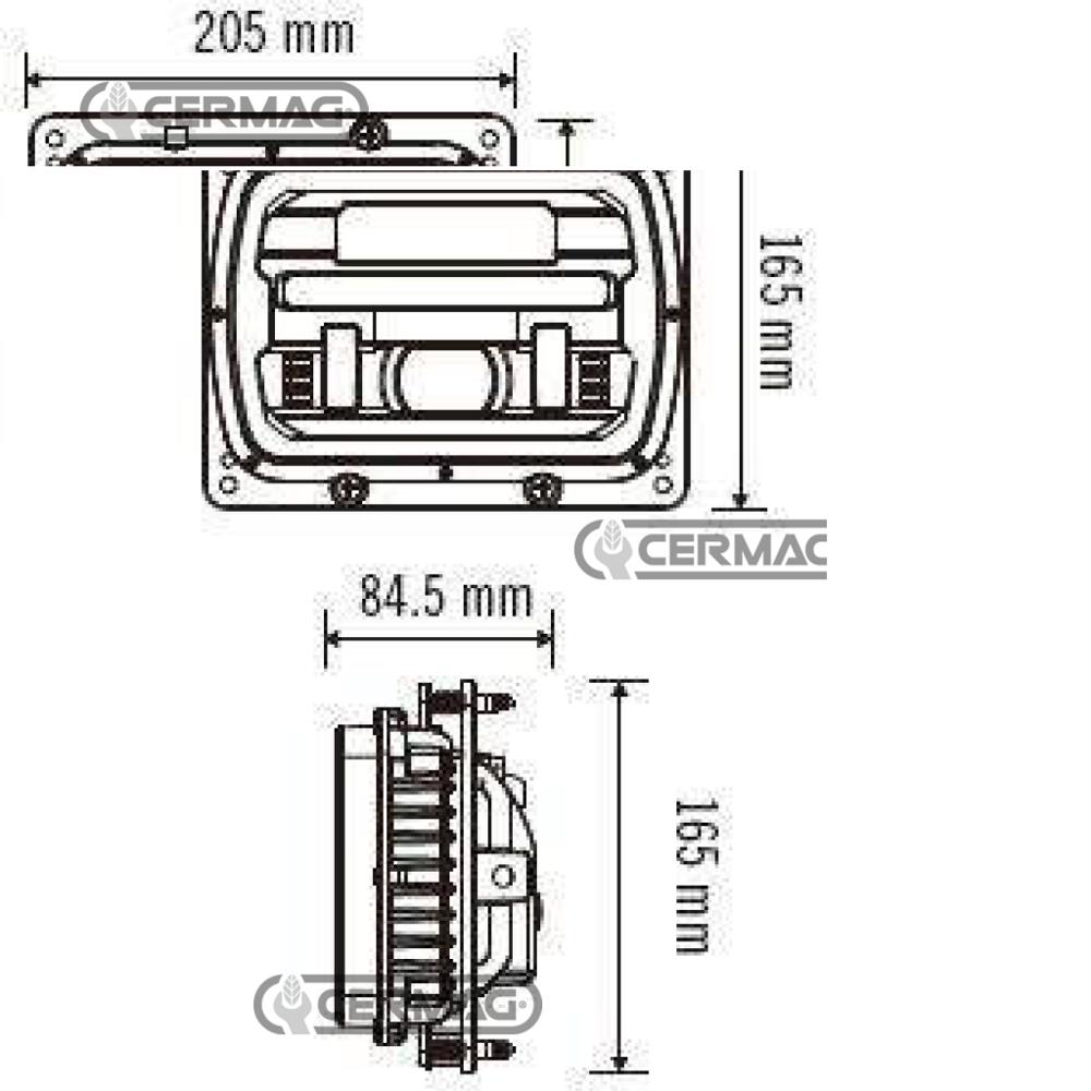 Fanale anteriore LED CNH