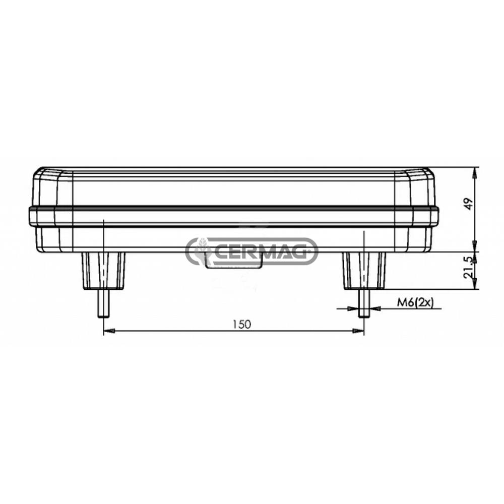 Fanale posteriore universale Full Led