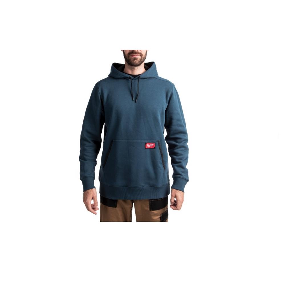 Felpa con cappuccio blu taglia M