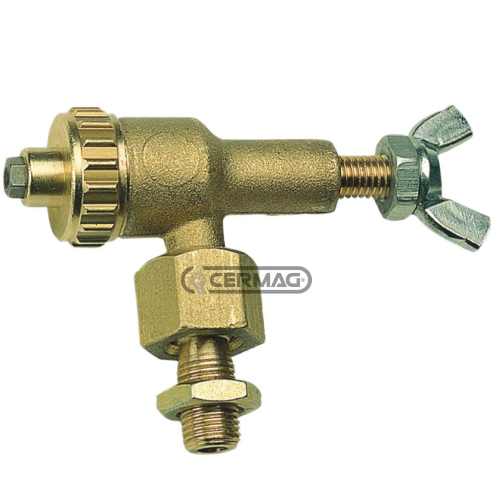 Getto completo a farfalla con ugello in acciaio