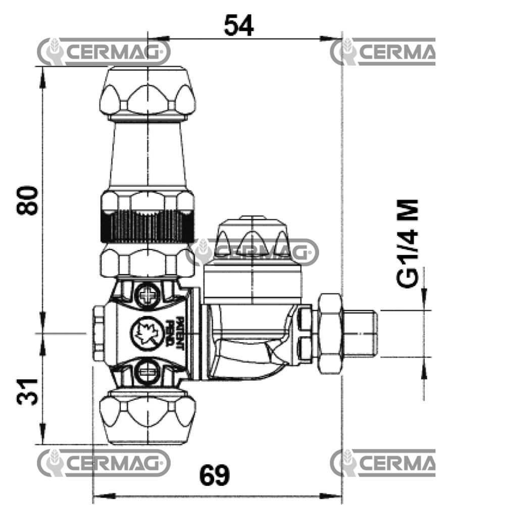 Getto doppio con antigoccia M62