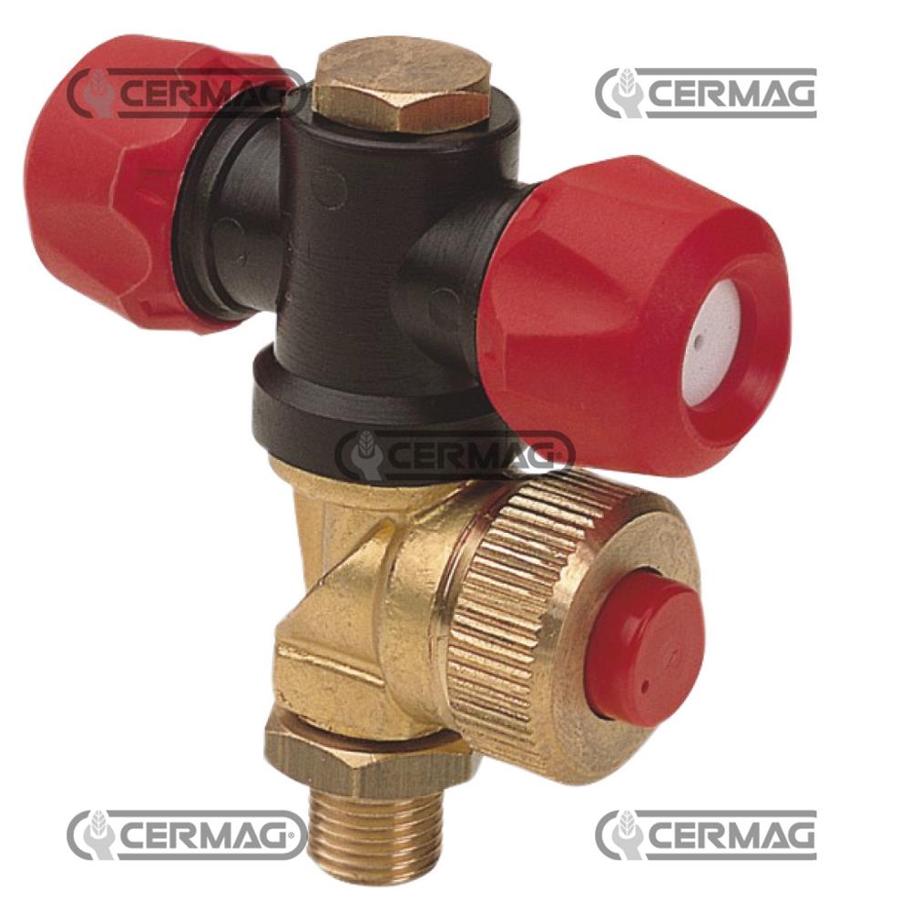 Getto doppio registrabile per atomizzatore 3/8