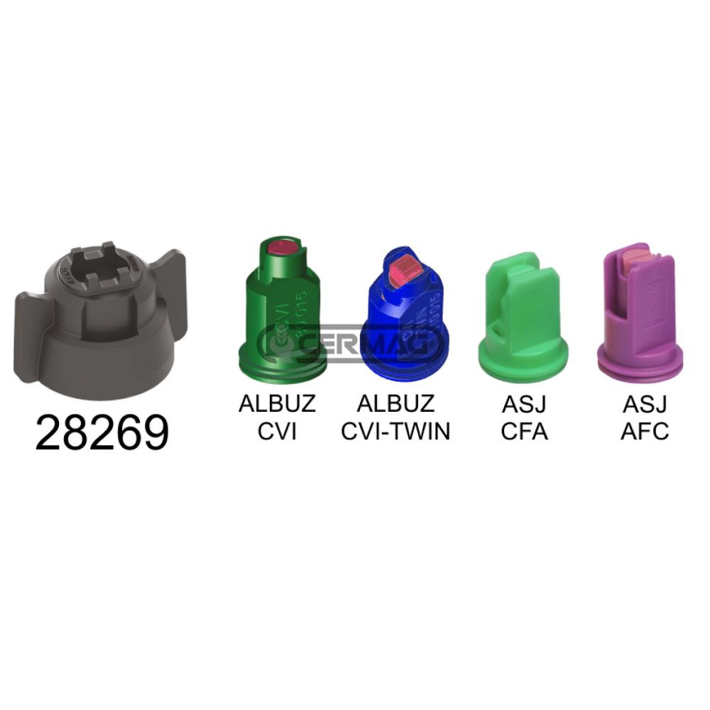 Getto regolabile con attacco rapido