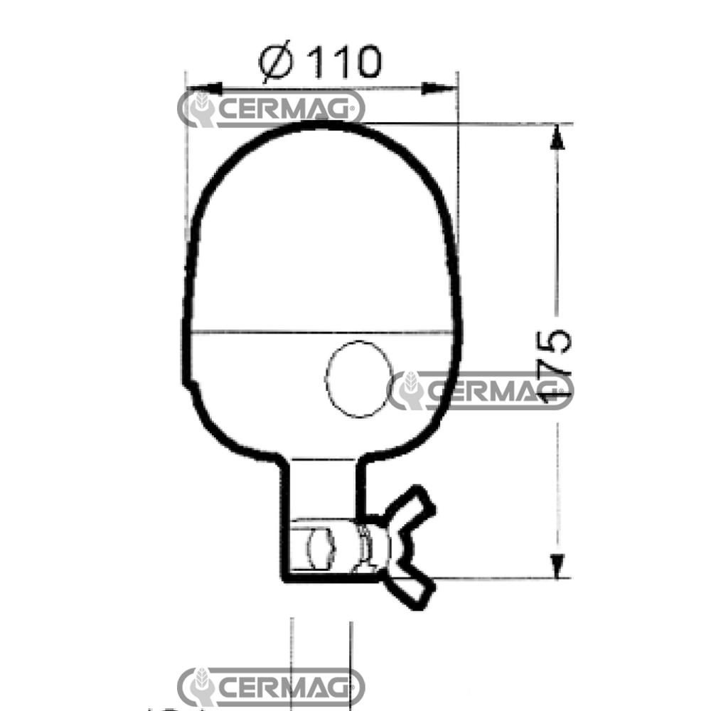 Girofaro 12V MICROBOULE-R 