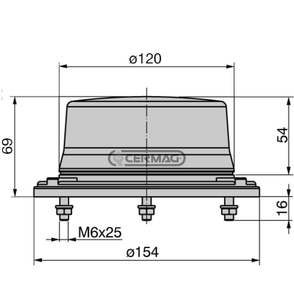 Girofaro a led 10-100