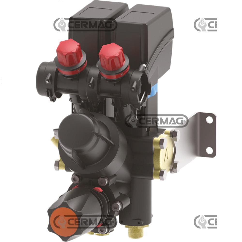 Gruppo di comando con filtro e ritorni