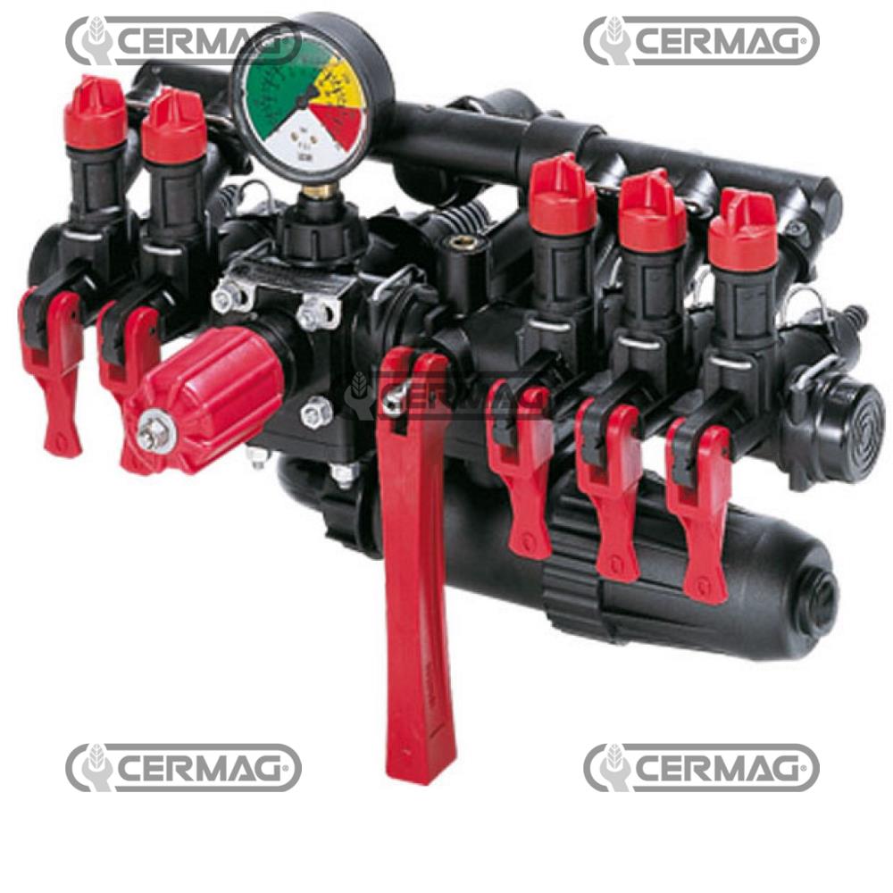 Gruppo di comando con filtro e ritorno calibrato 5 VIE