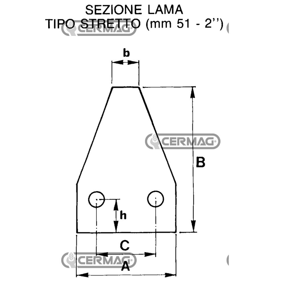 Lama barra falciante