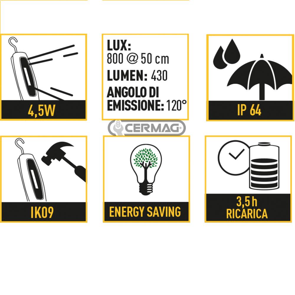 Lampada a led ricaricabile