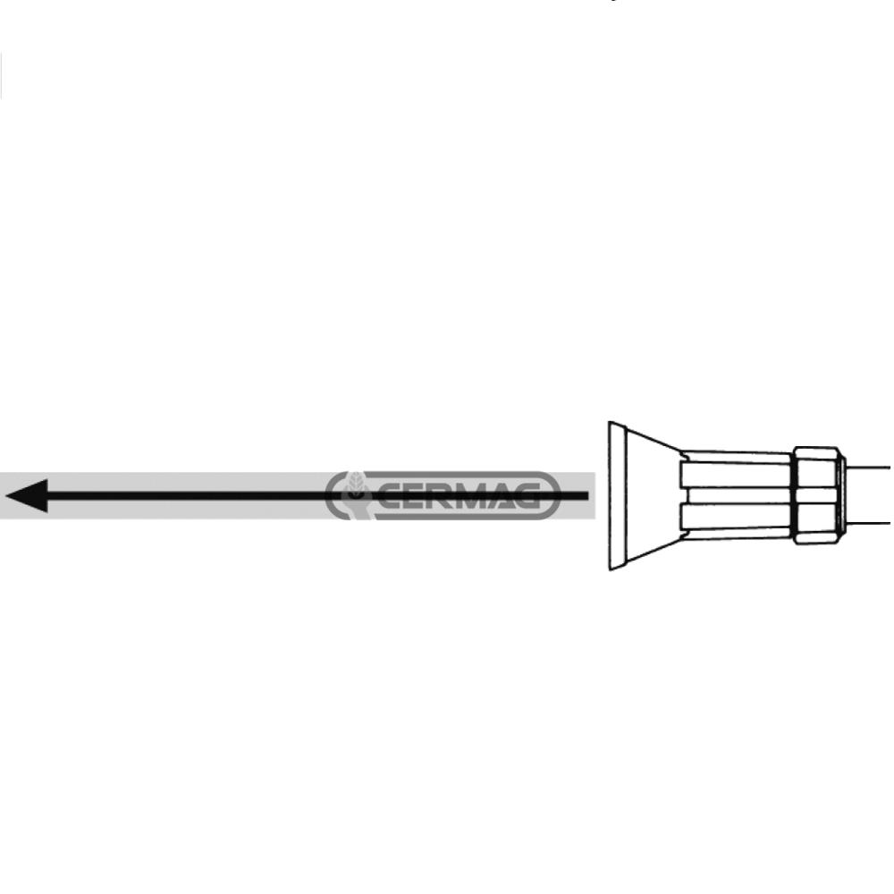 Lancia a manopola con paraspruzzo