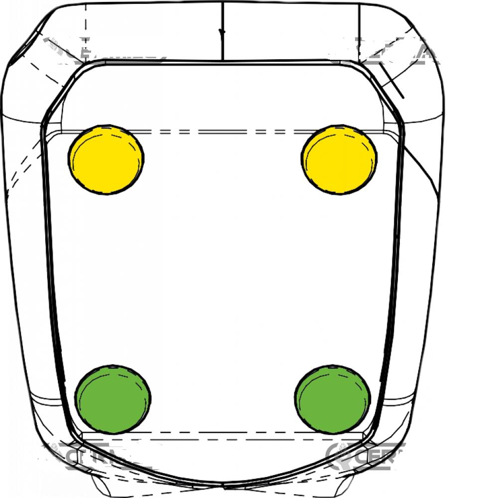 Leva di Comando 4 Pulsanti Ergonomica per Elettrodeviatori