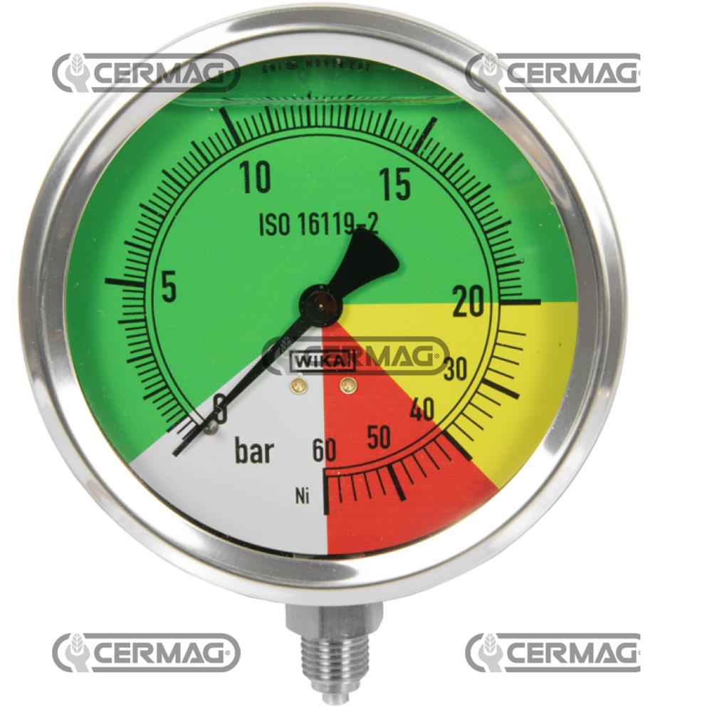 Manometro alla glicerina 60bar