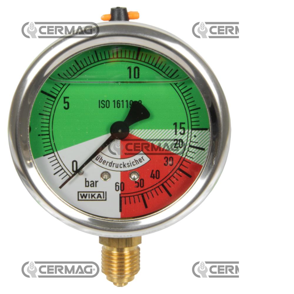 Manometro alla glicerina isodiametrico 15/60