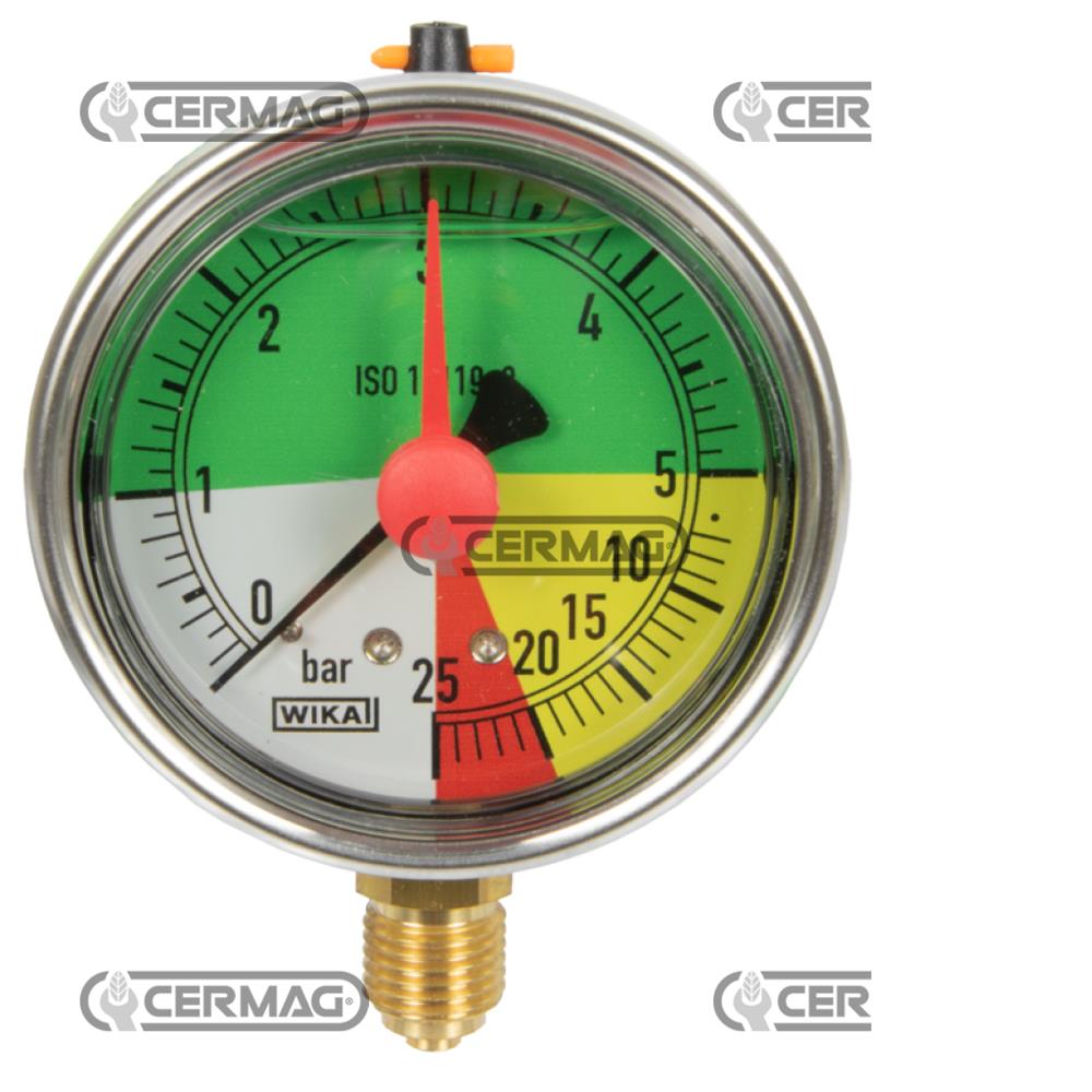 Manometro alla glicerina isodiametrico