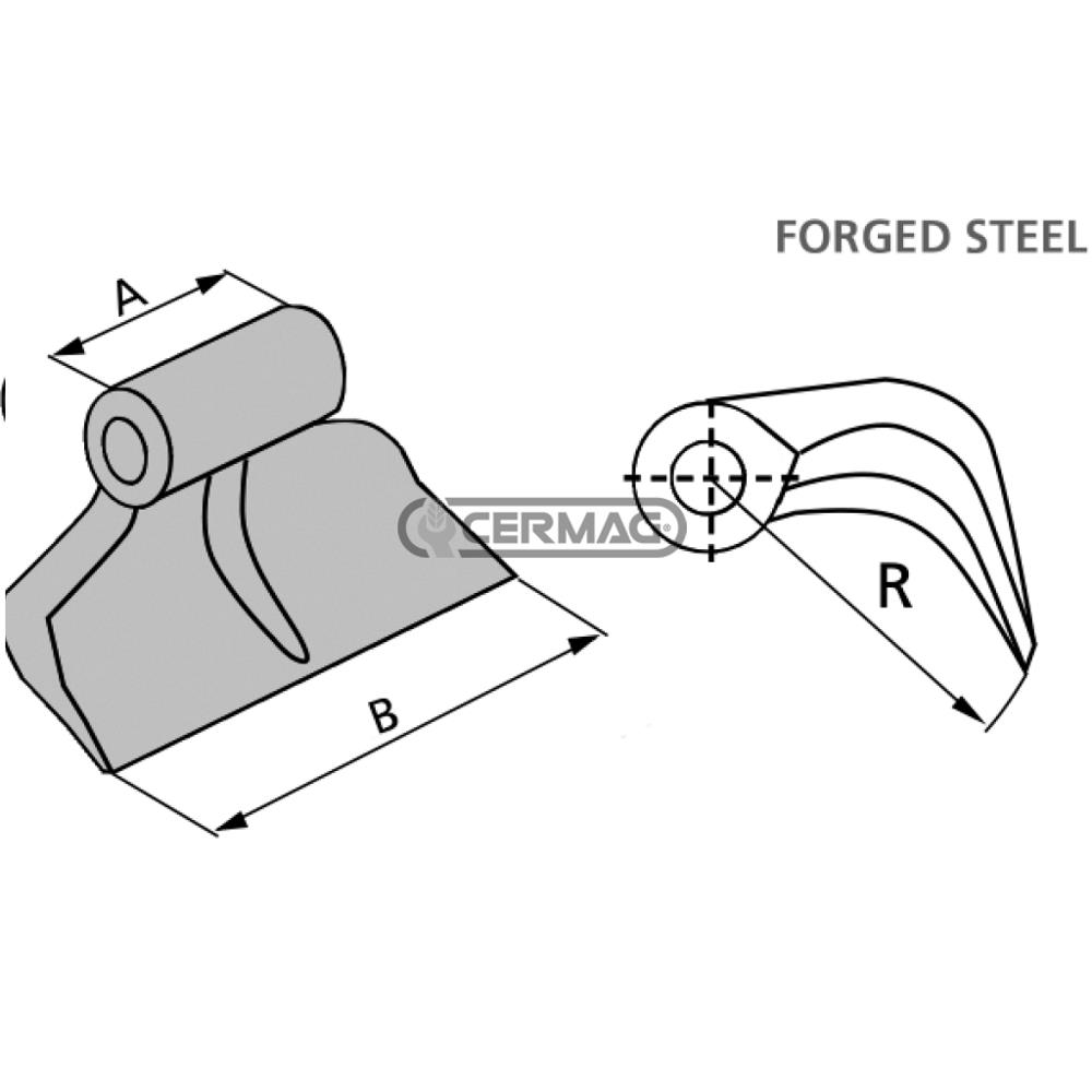 Mazza per trincia FERNANDEZ d.20,5 mm