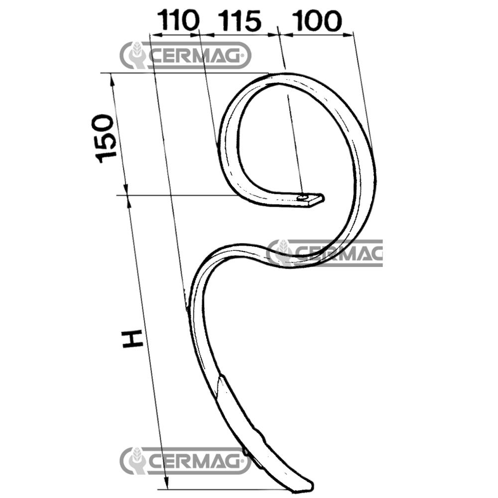 Molla FLEX-PALL per vibrocoltivatori