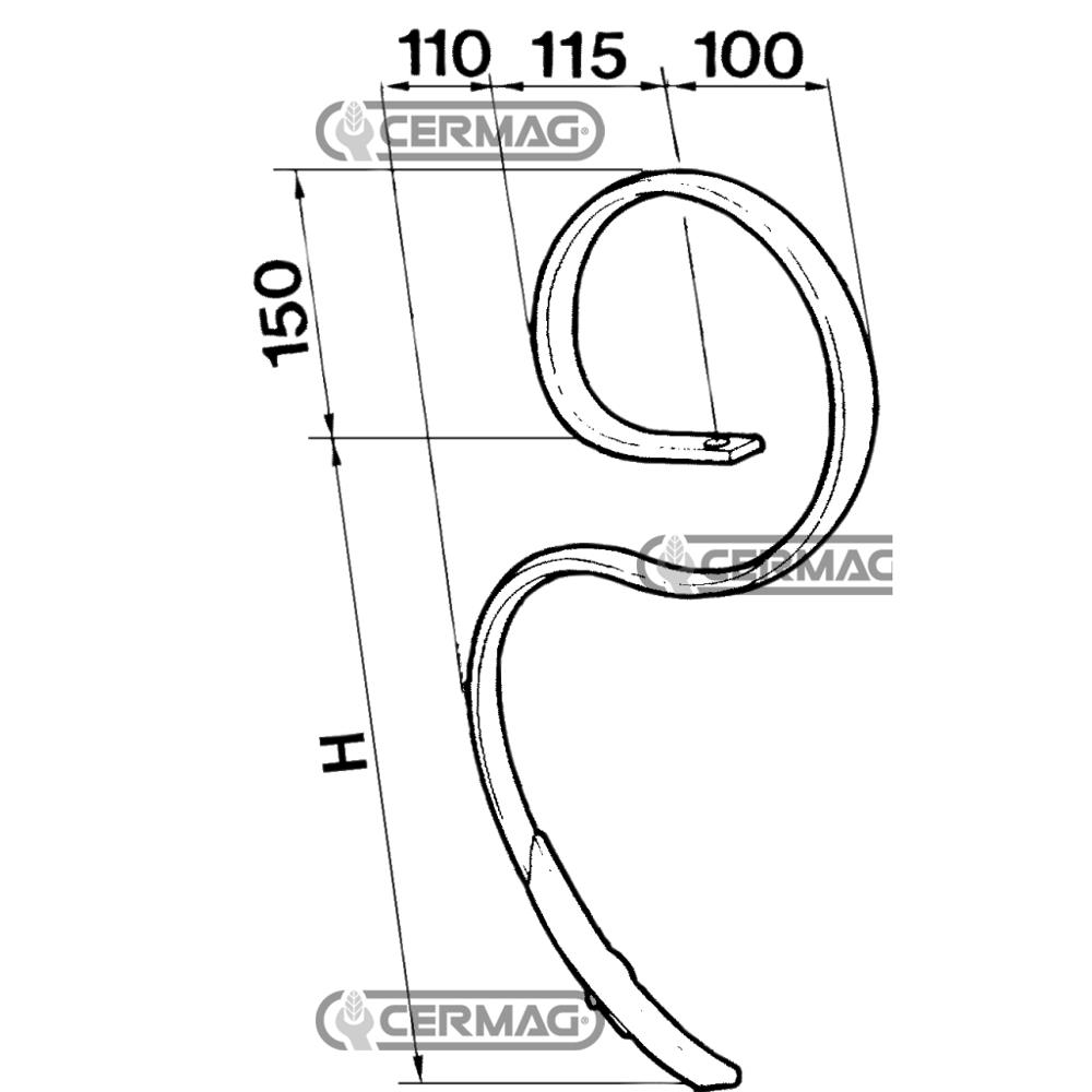 Molla FLEX-PALL per vibrocoltivatori