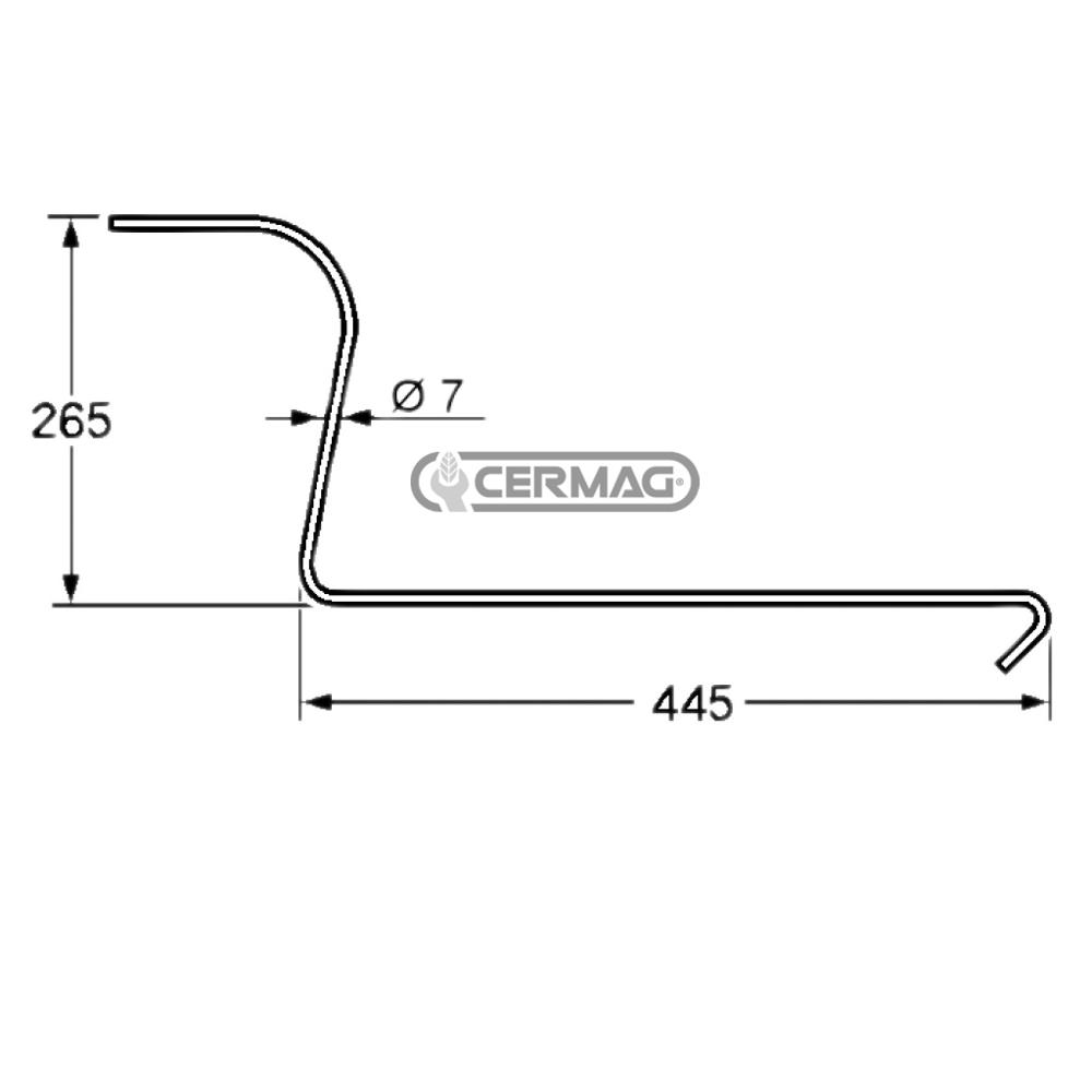 Molla per ranghinatore