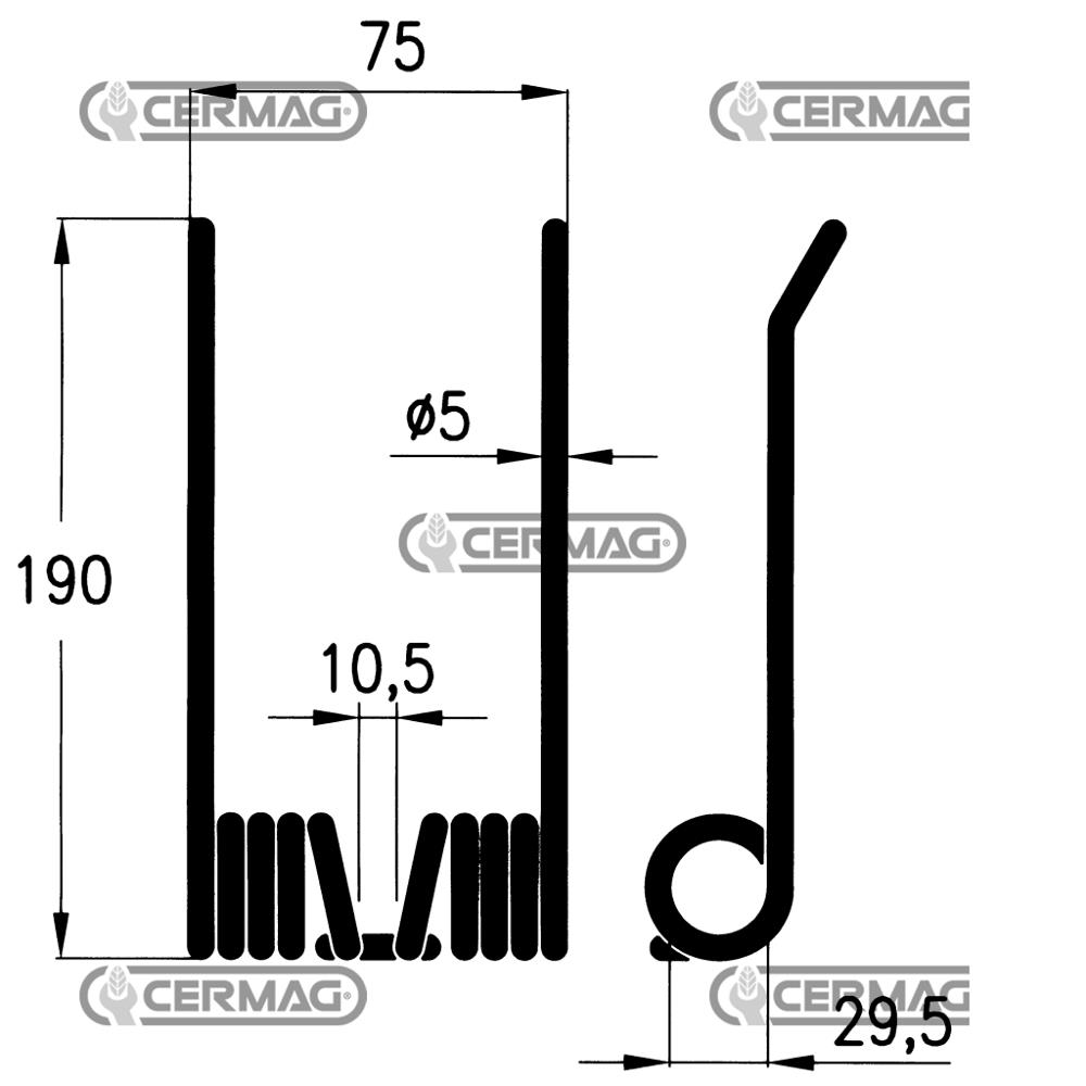 Molla per rotopressa