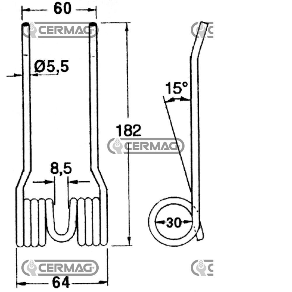 Molla per rotopressa