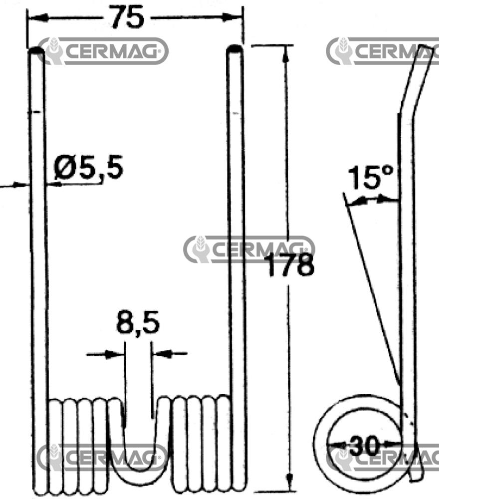 Molla per rotopressa