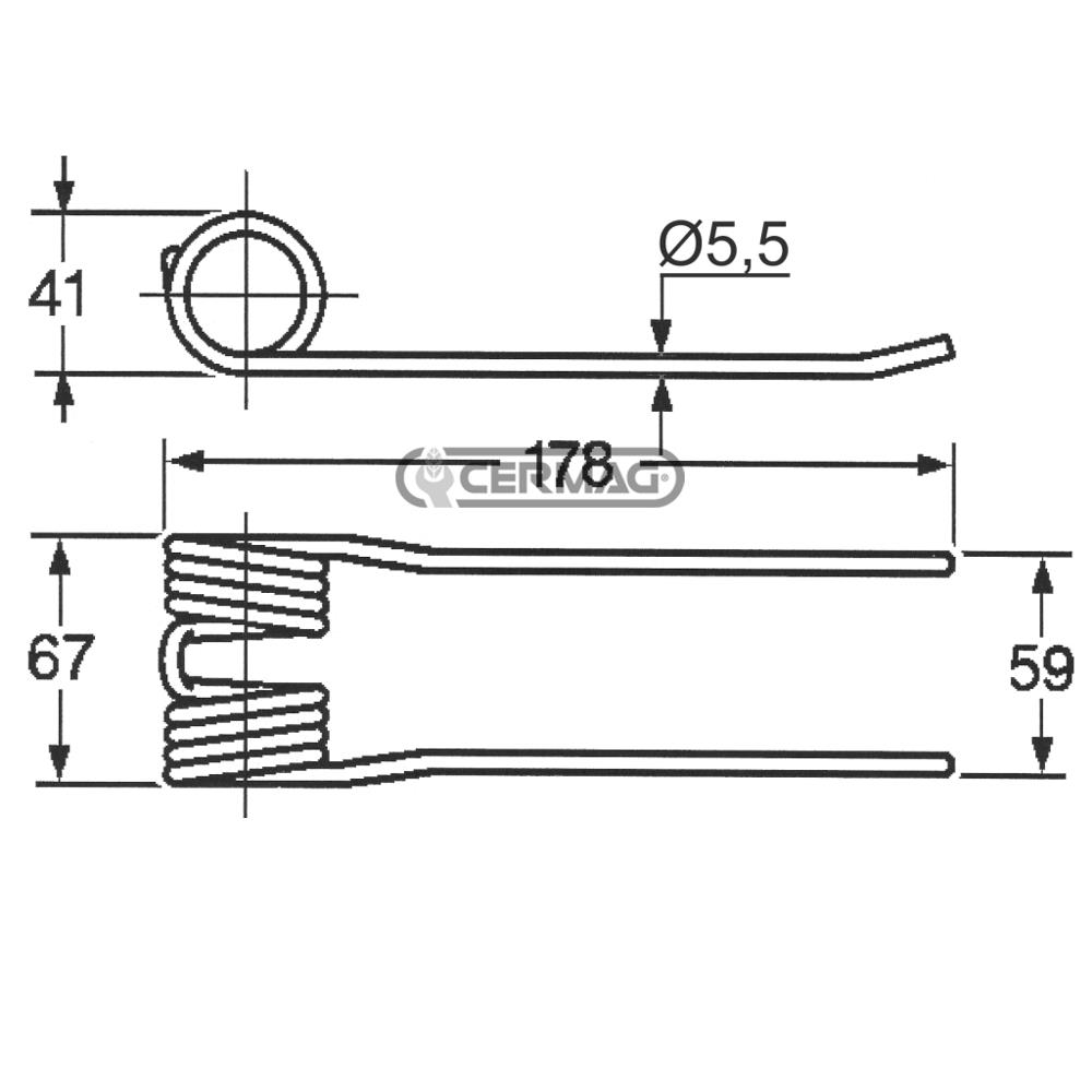 Molla per rotopressa