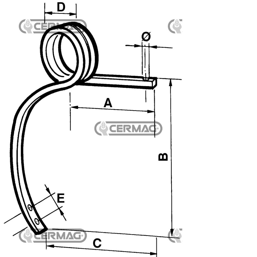 Molla standard tipo quadro