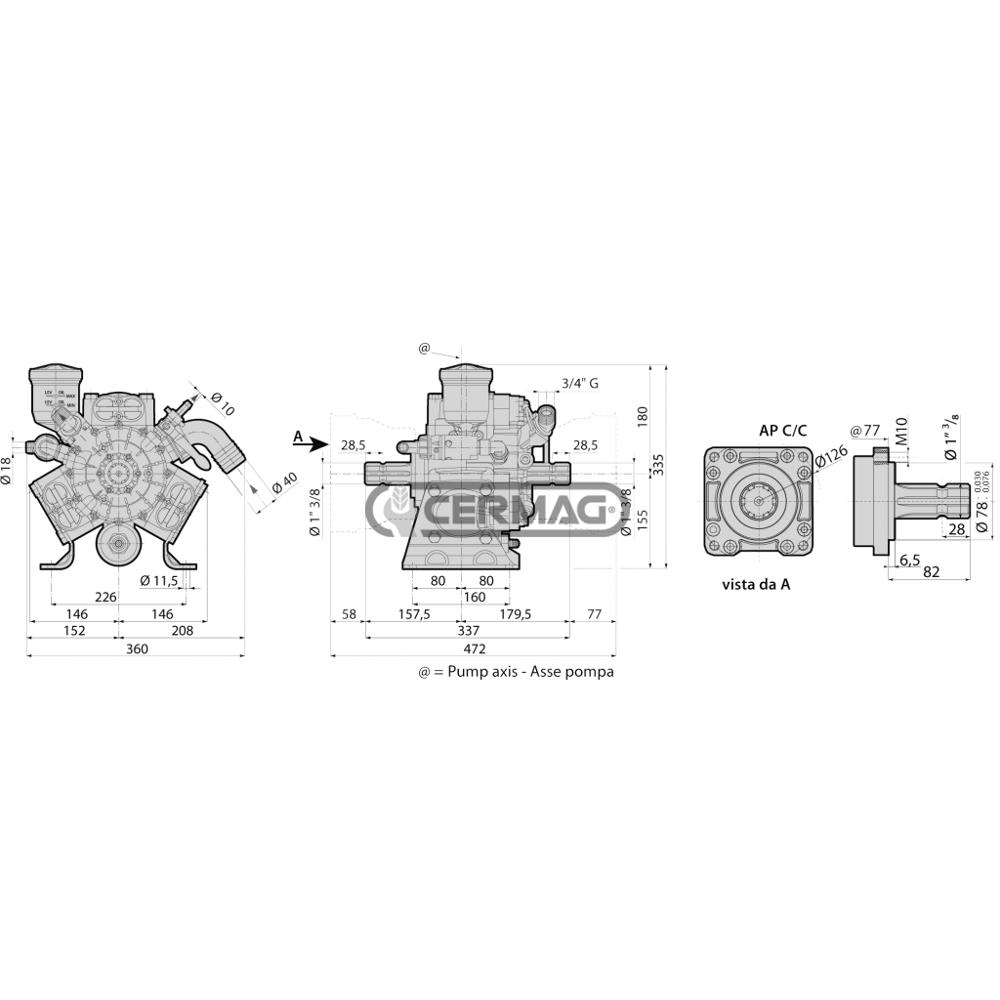 Pompa a membrana ad alta pressione - AR813 C/C