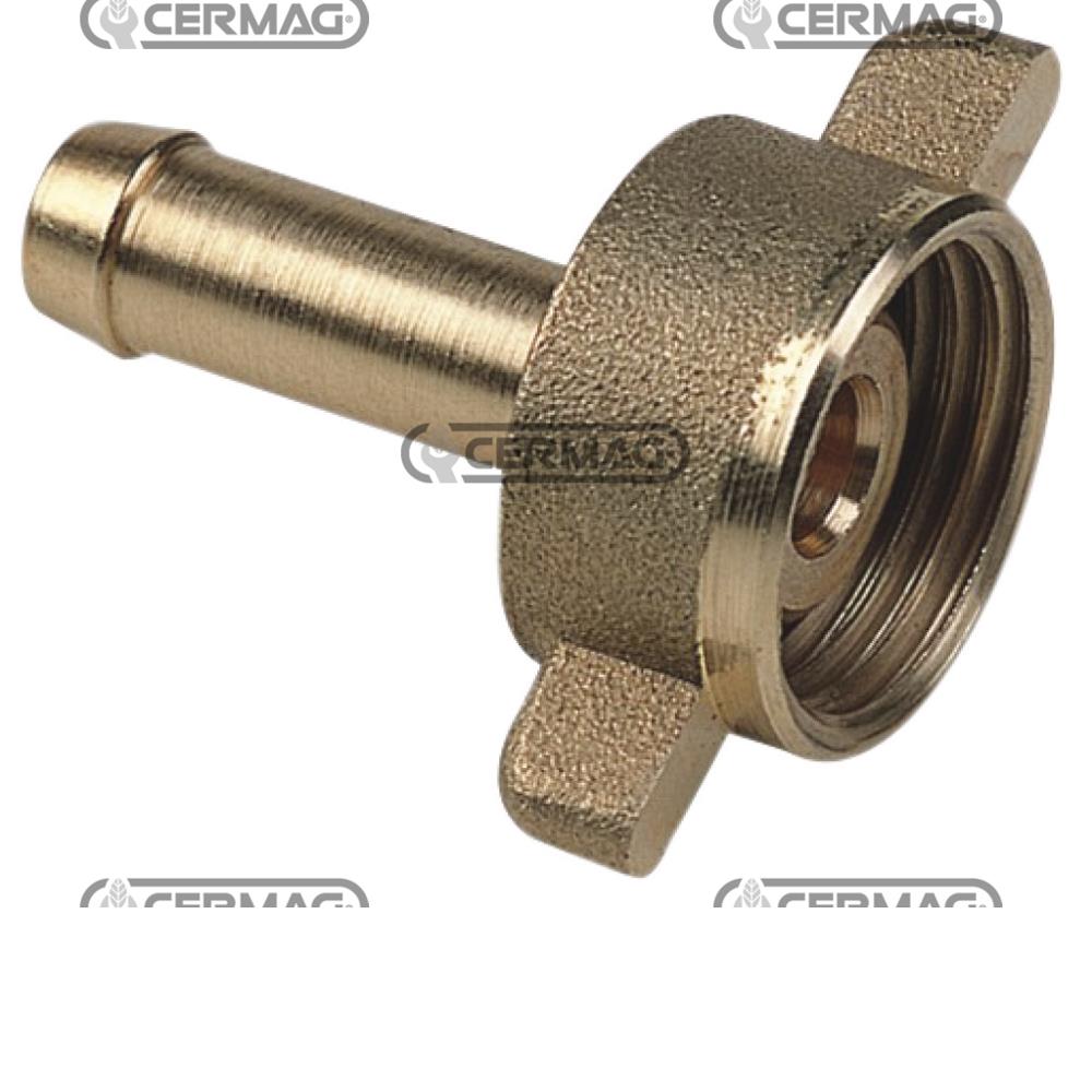 Portagomma diritto con girello d.10mm