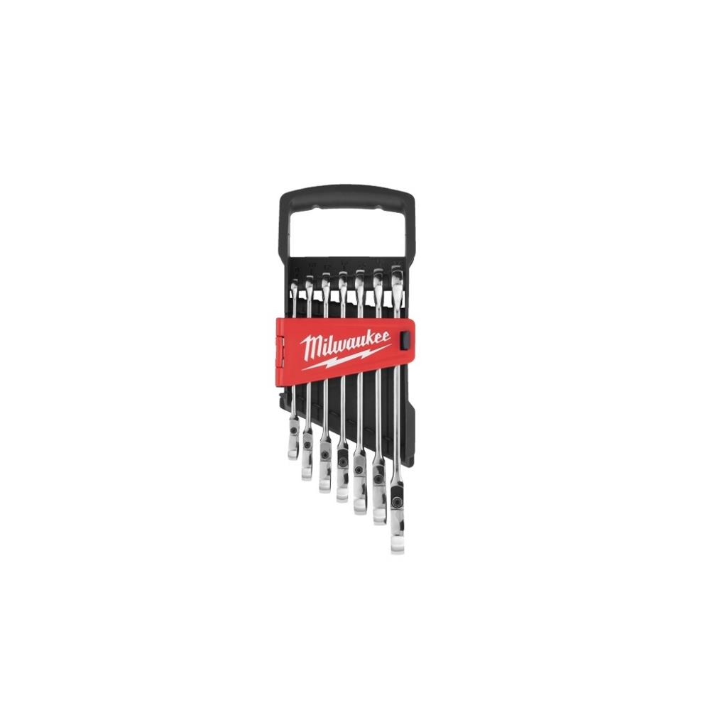 Set chiavi combinate a cricchetto snodate MAX BITE™ 7pz