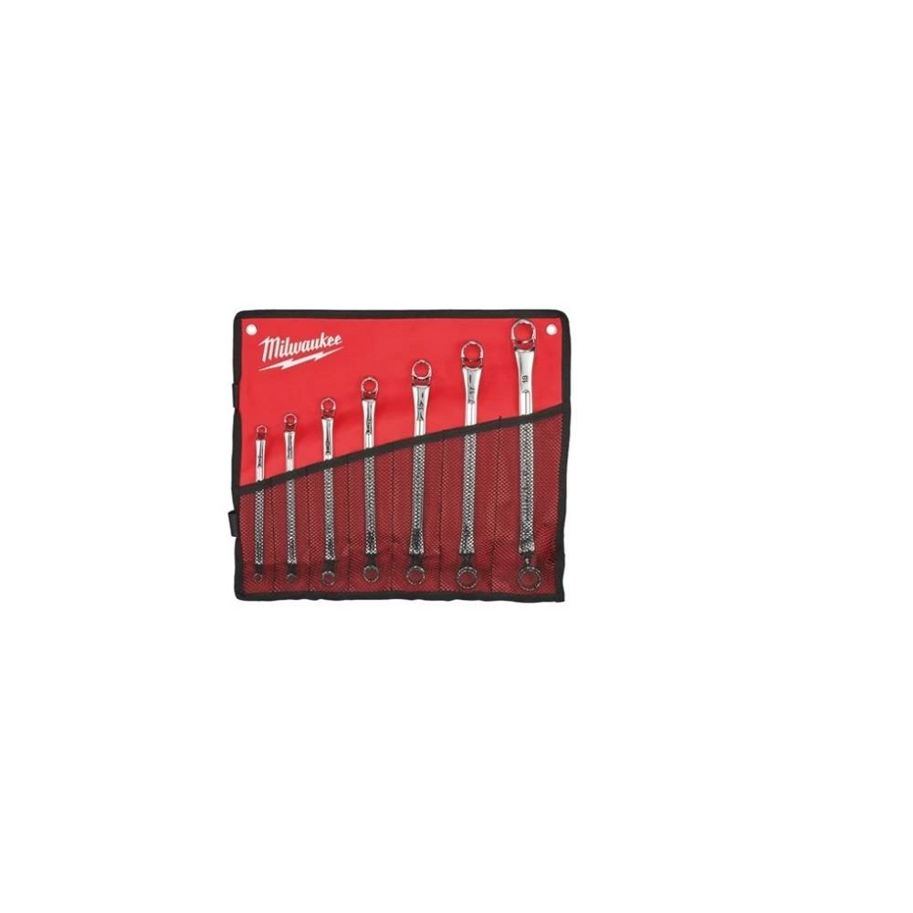 Set chiavi poligonali doppie curve 7pz